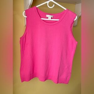 Christopher and Banks Women’s Size XL Sleeveless Bright Pink top